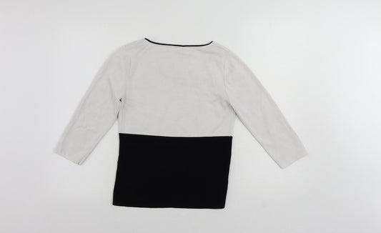 Womens UK Size S Sky White Pullover Jumper