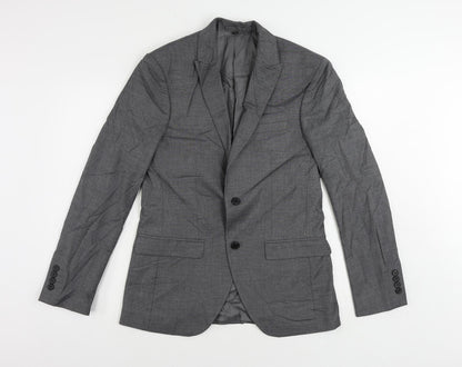 Mens UK Size 38 Marks and Spencer Regular Grey Suit Jacket