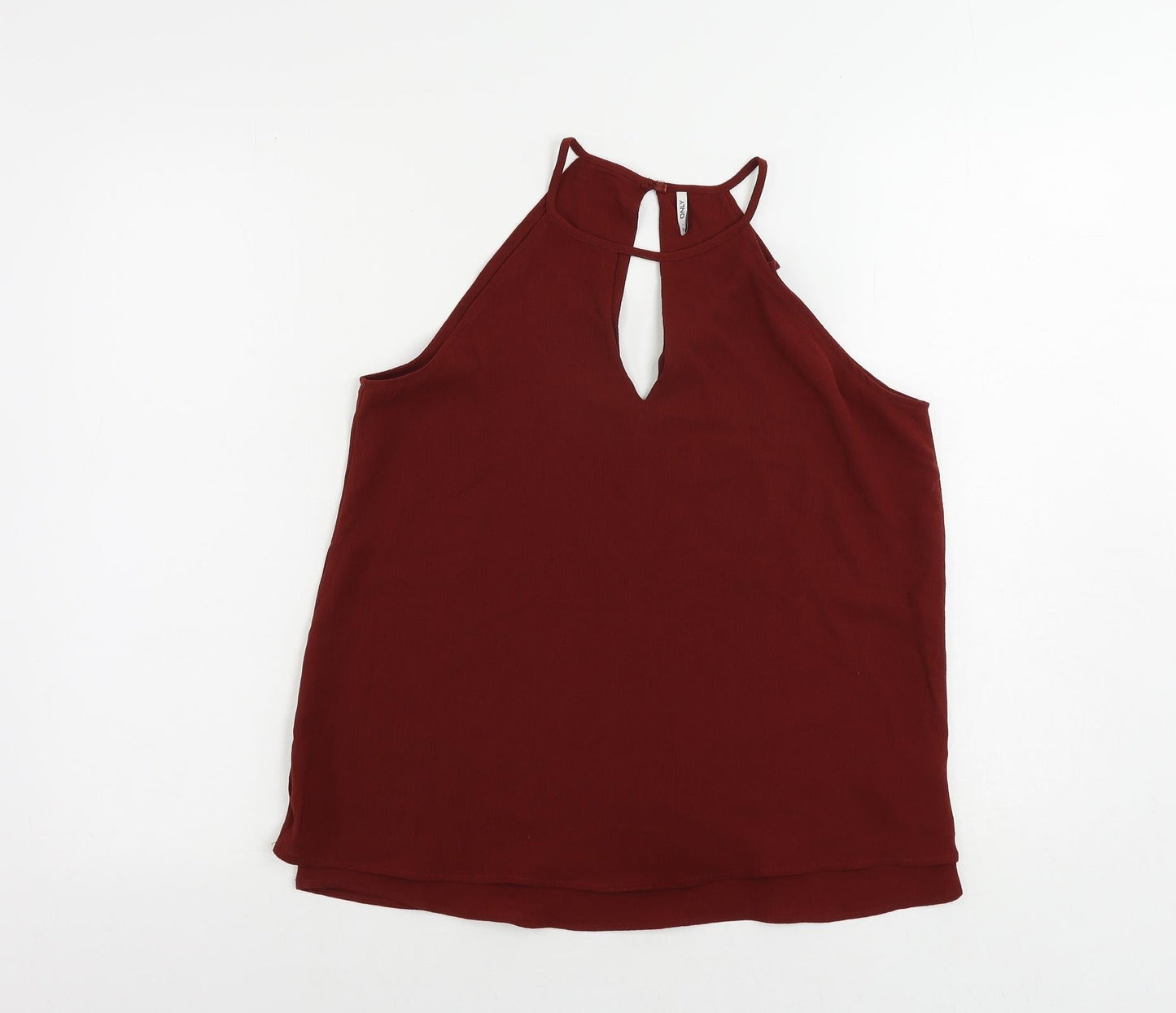Womens UK Size 8 Only Brown Basic Tank