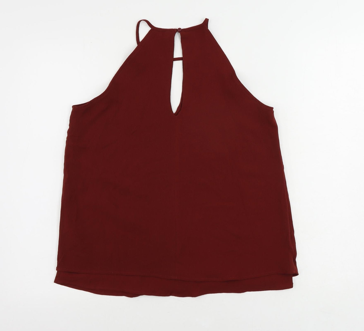 Womens UK Size 8 Only Brown Basic Tank