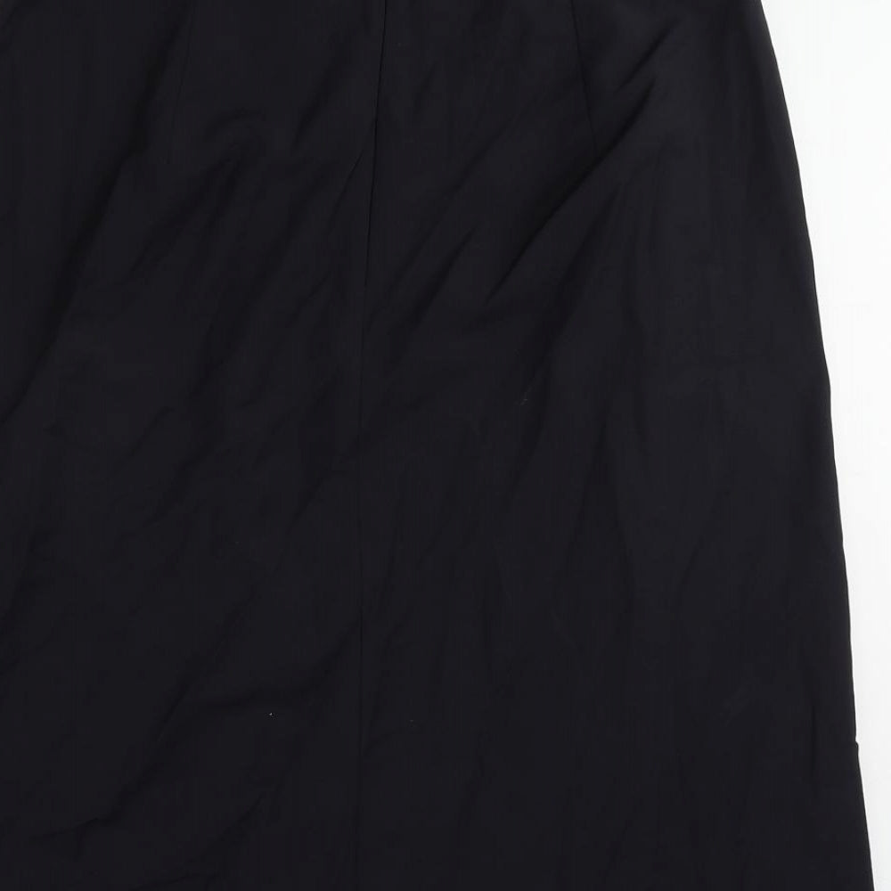 Marc O'Polo Womens Blue Wool A-Line Skirt Size 12 Zip