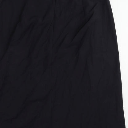 Marc O'Polo Womens Blue Wool A-Line Skirt Size 12 Zip