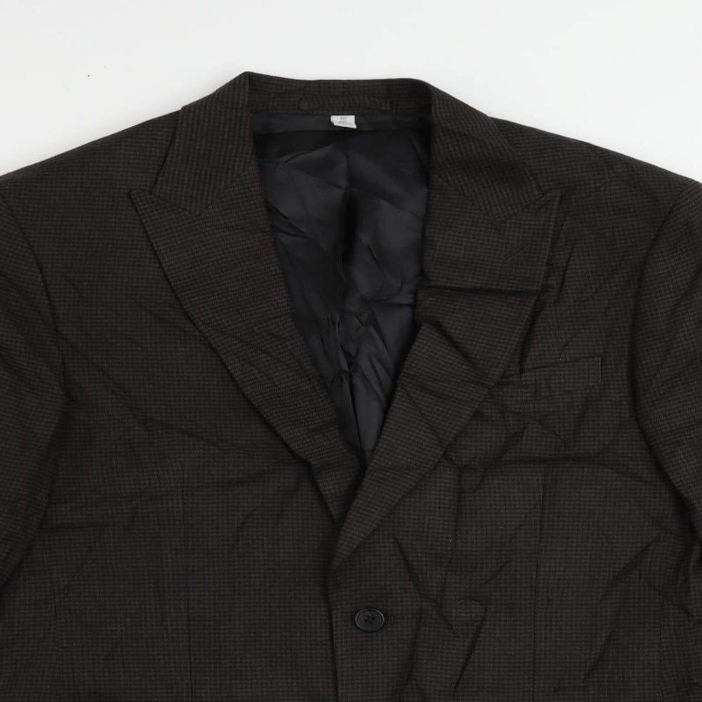 Mens UK Size 40 Marks and Spencer Regular Brown Suit Jacket