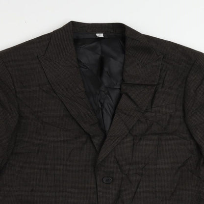 Mens UK Size 40 Marks and Spencer Regular Brown Suit Jacket