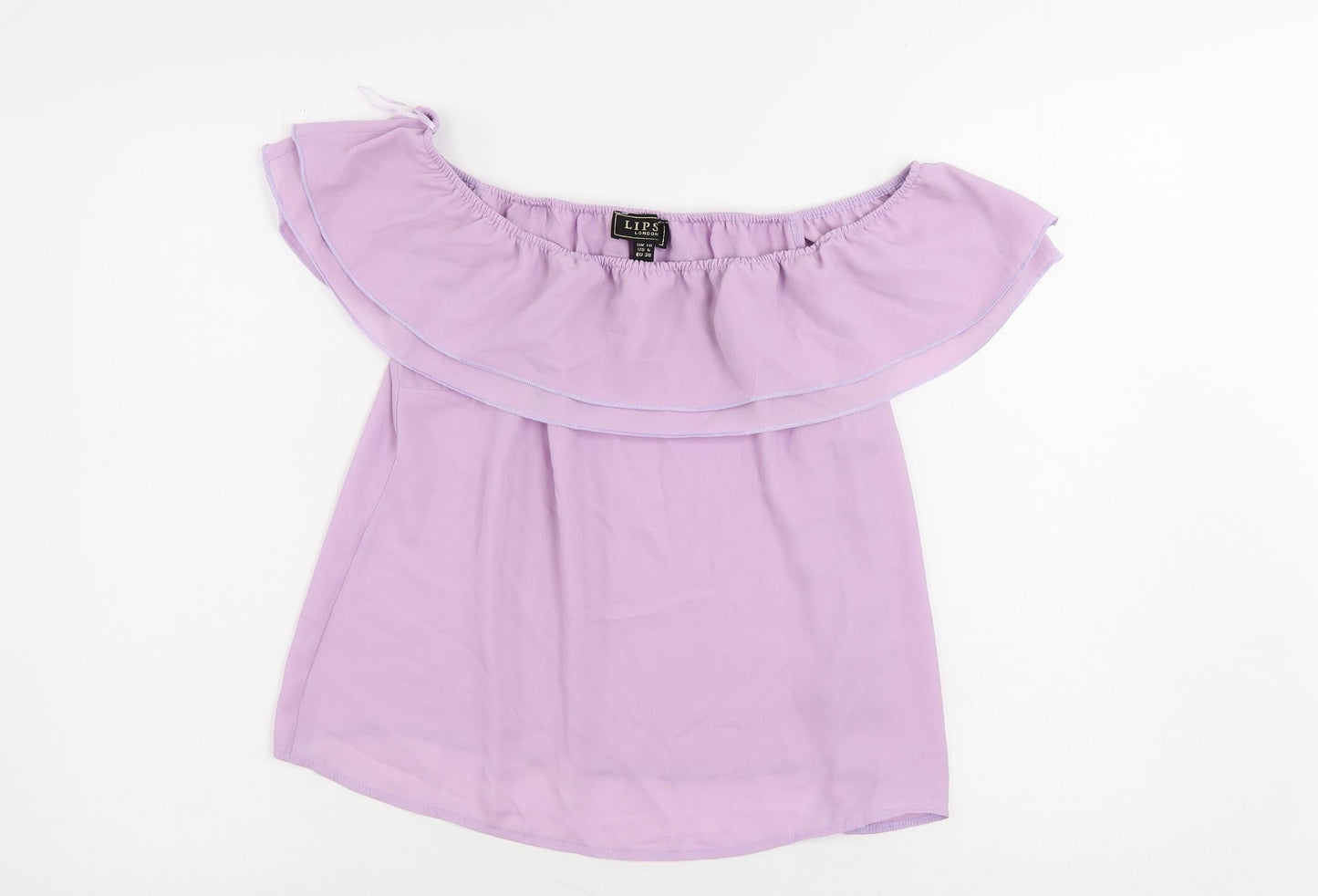 Womens UK Size 10 Lipsy Purple Basic Blouse