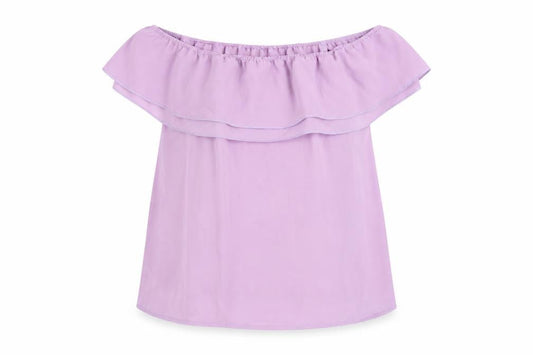 Womens UK Size 10 Lipsy Purple Basic Blouse