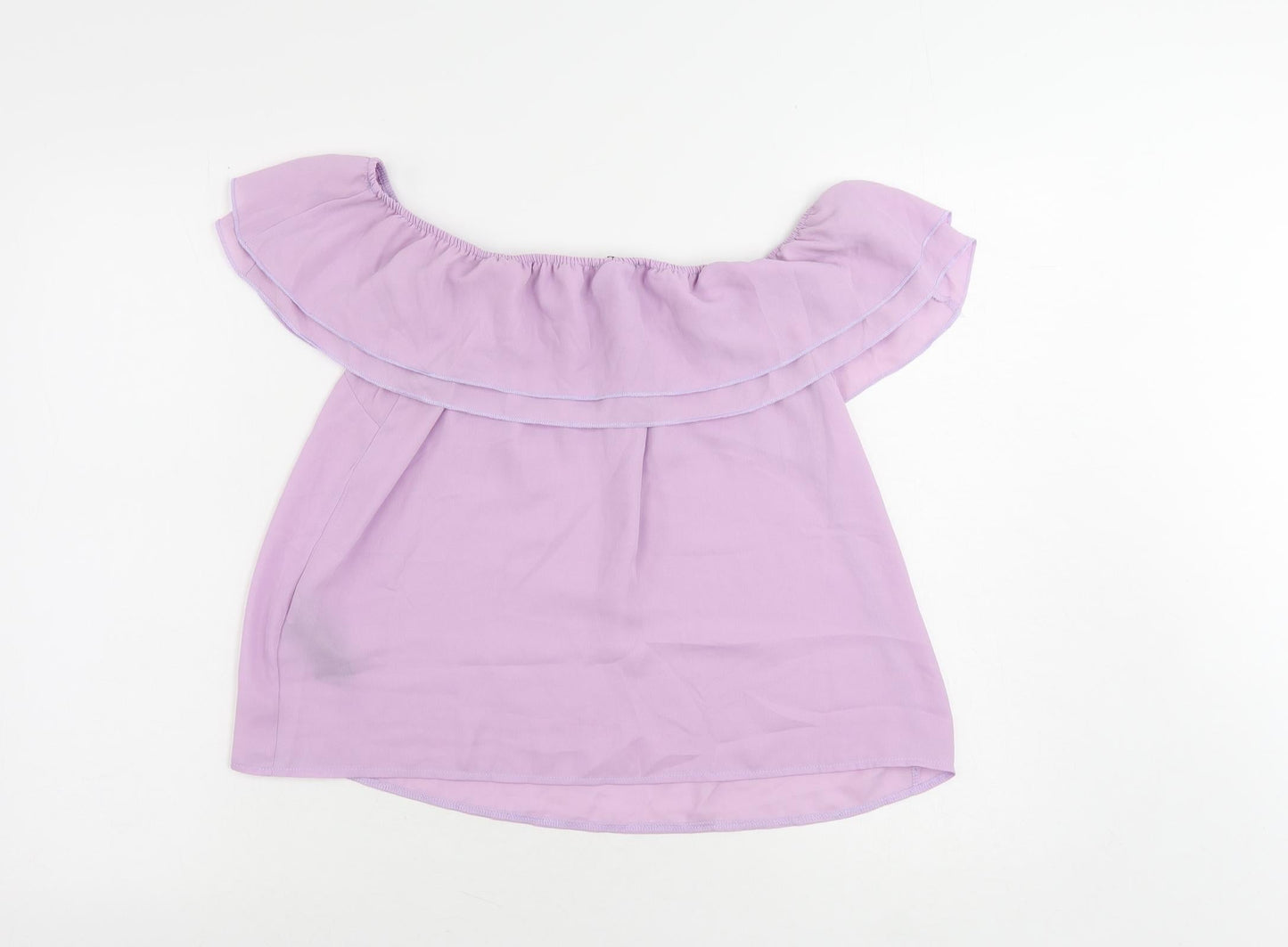 Womens UK Size 10 Lipsy Purple Basic Blouse