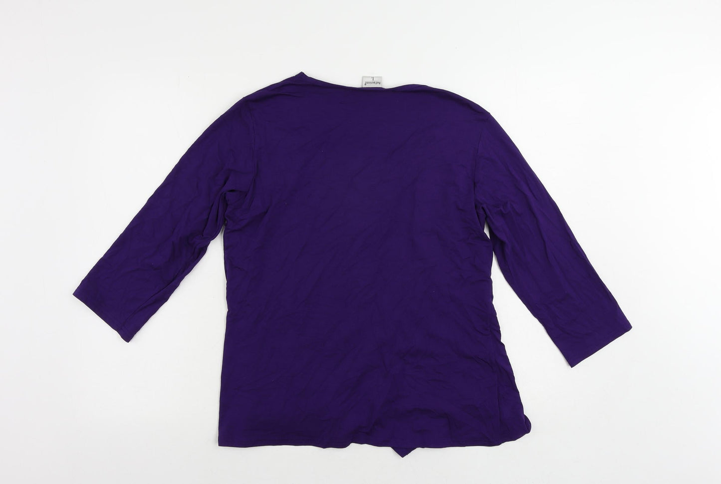 Womens UK Size L Reflections Purple Basic Blouse