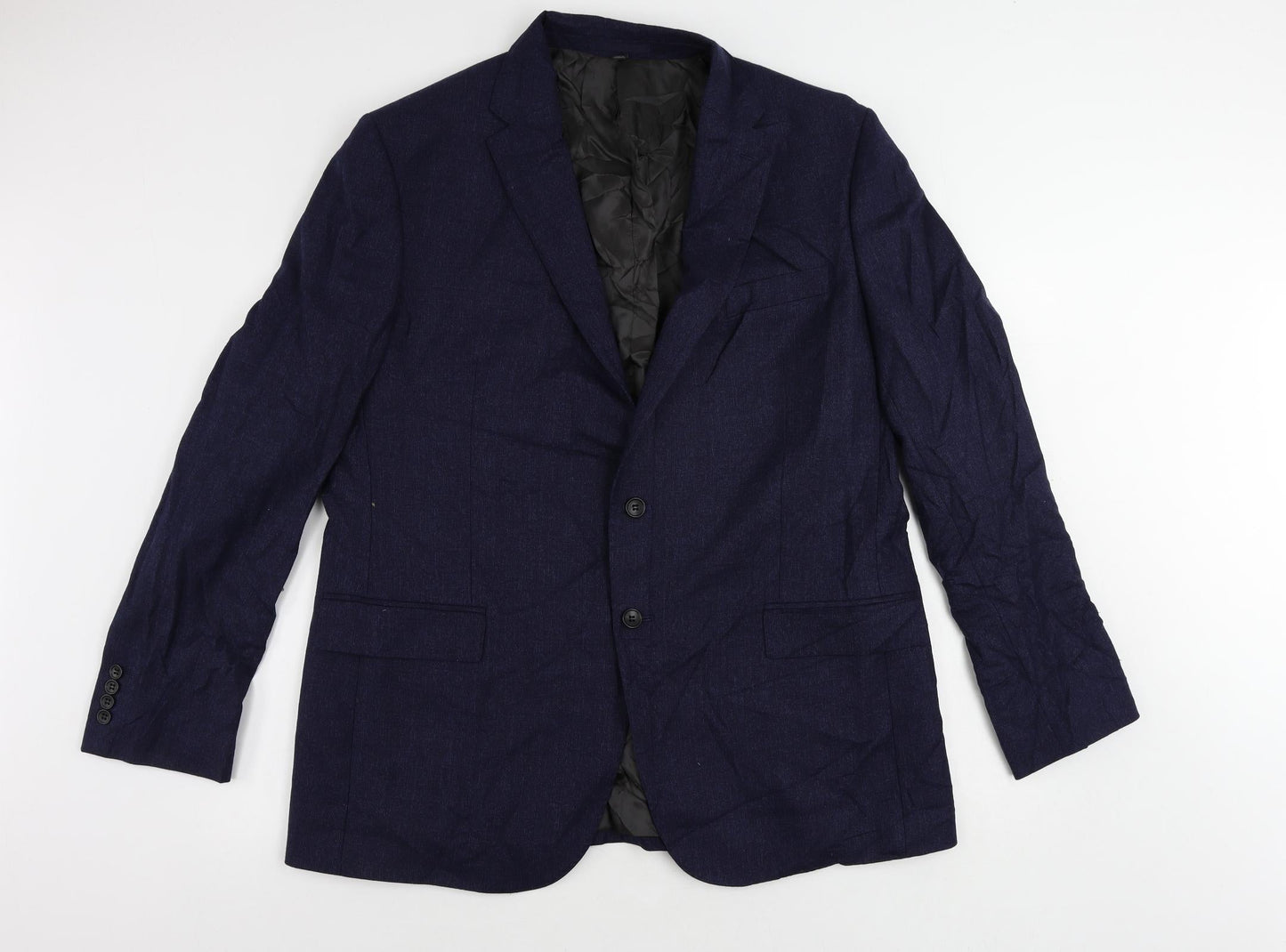 Mens UK Size 46 Marks and Spencer Regular Blue Suit Jacket