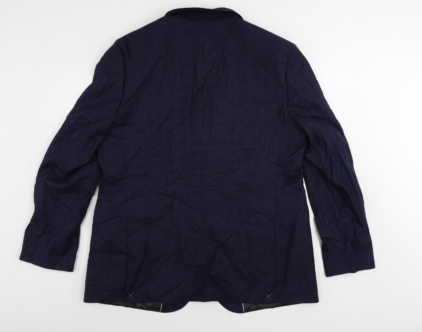 Mens UK Size 46 Marks and Spencer Regular Blue Suit Jacket