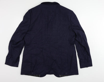 Mens UK Size 46 Marks and Spencer Regular Blue Suit Jacket