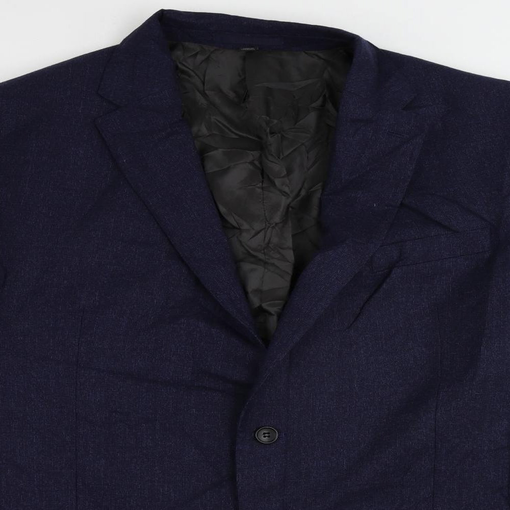 Mens UK Size 46 Marks and Spencer Regular Blue Suit Jacket