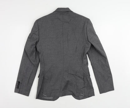 Mens UK Size 34 Marks and Spencer Regular Grey Suit Jacket