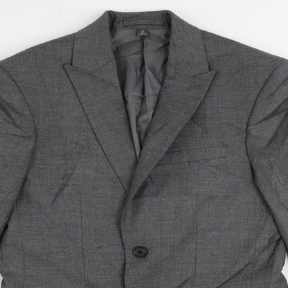 Mens UK Size 34 Marks and Spencer Regular Grey Suit Jacket