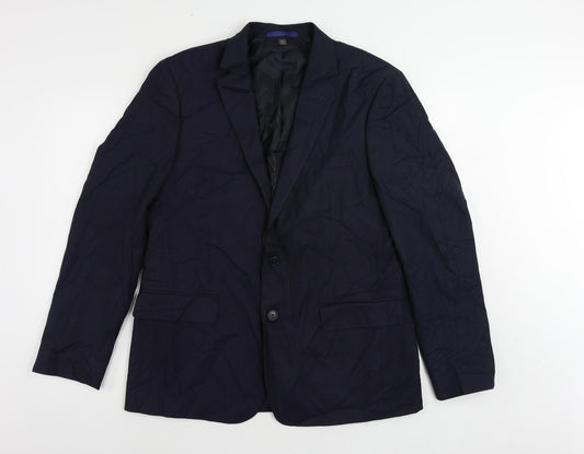Mens UK Size 42 Marks and Spencer Regular Blue Suit Jacket