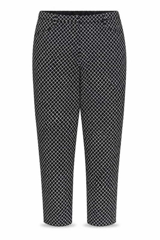Womens UK Size 10 Oasis Regular Fit Cropped Black Trousers