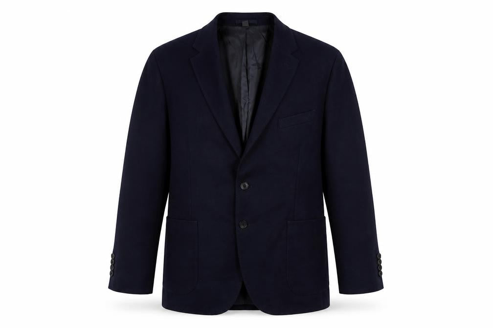 Marks and Spencer Mens Blue Polyamide Jacket Suit Jacket Size 44 Regular