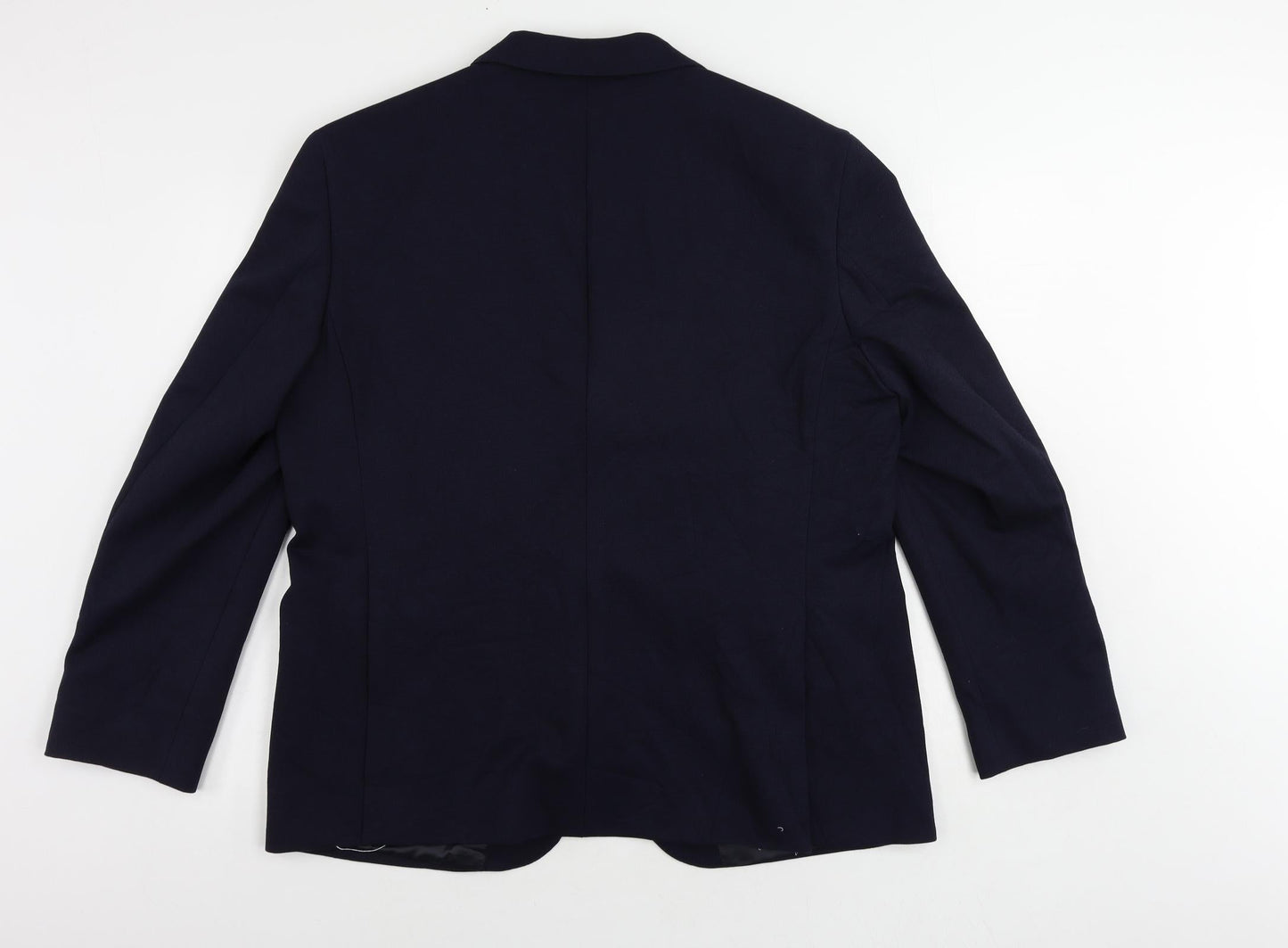 Marks and Spencer Mens Blue Polyamide Jacket Suit Jacket Size 44 Regular