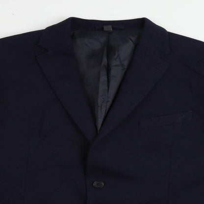 Marks and Spencer Mens Blue Polyamide Jacket Suit Jacket Size 44 Regular
