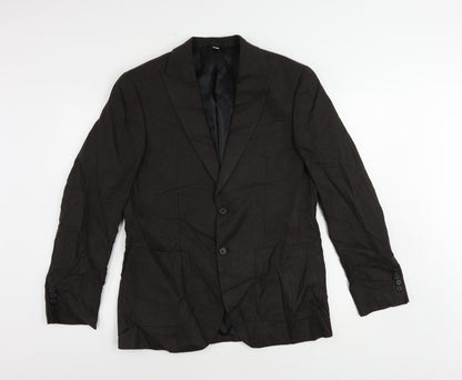 Mens UK Size 38 Marks and Spencer Regular Brown Suit Jacket