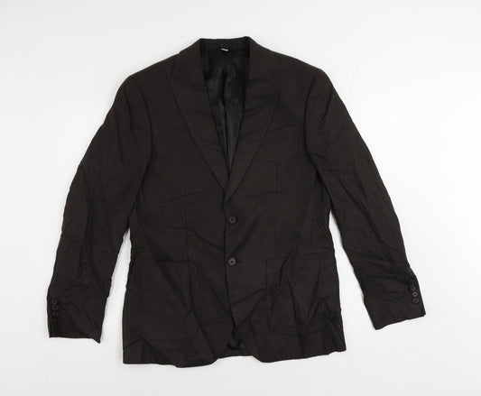 Mens UK Size 38 Marks and Spencer Regular Brown Suit Jacket