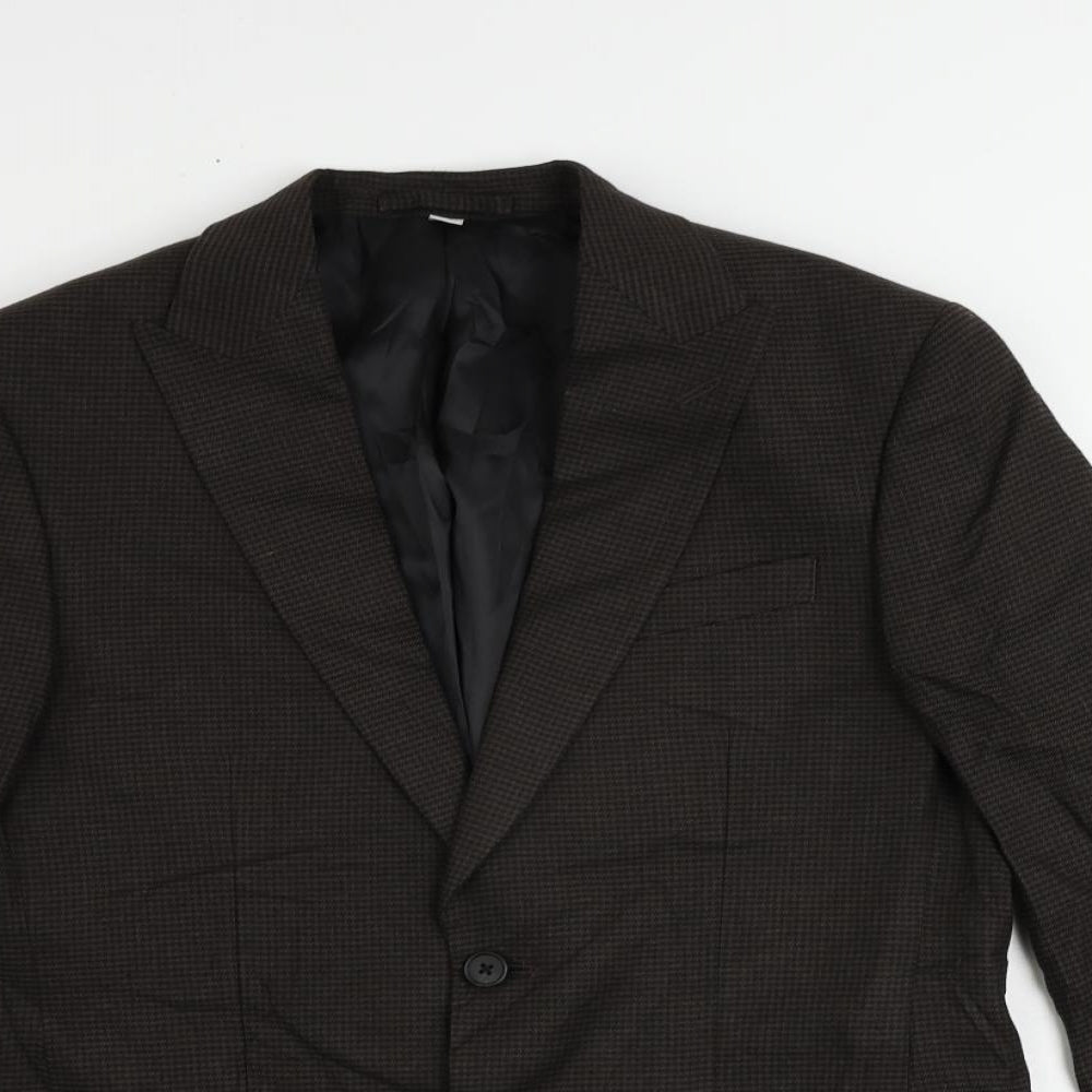 Mens UK Size 38 Marks and Spencer Regular Brown Suit Jacket