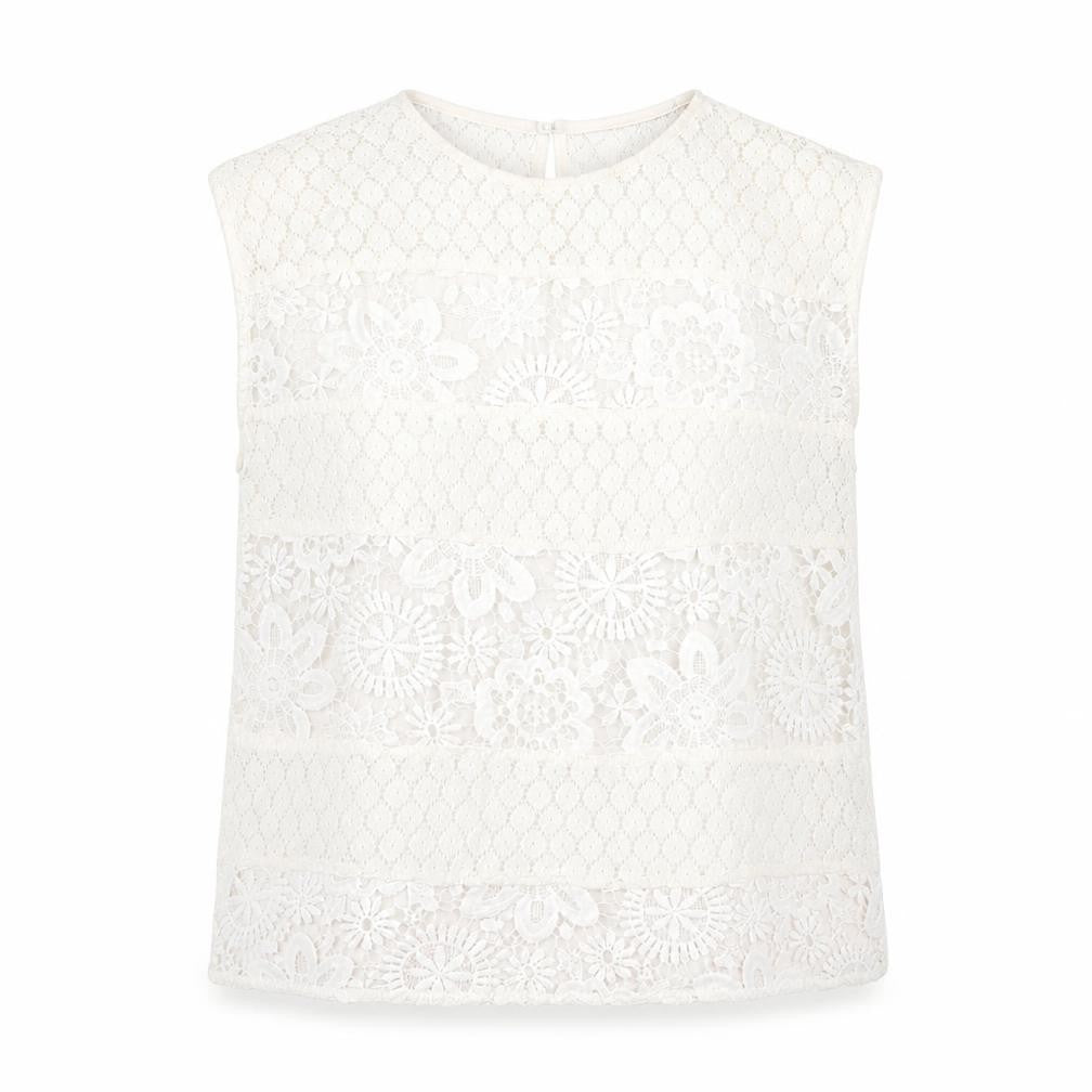 Womens UK Size S French Connection White Basic T-Shirt