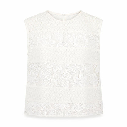 Womens UK Size S French Connection White Basic T-Shirt