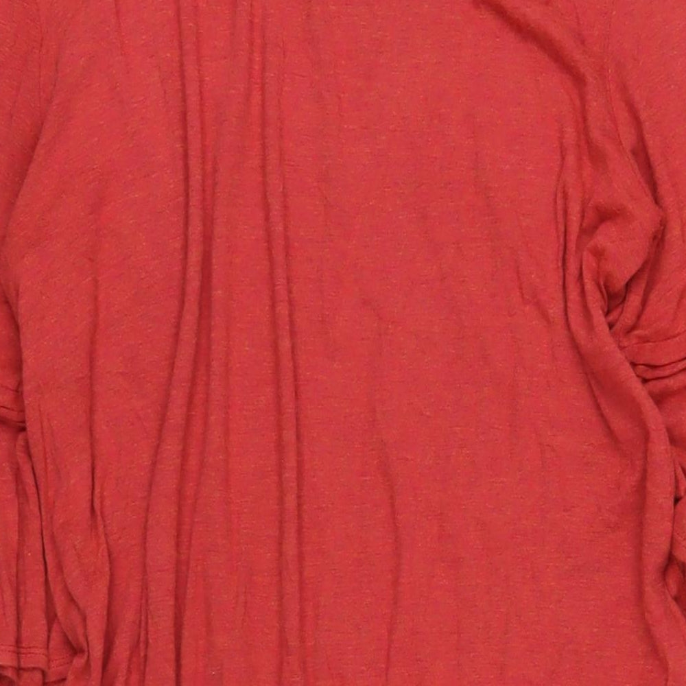 Max Mara Womens Red Viscose T-Shirt Dress Size M Round Neck Pullover