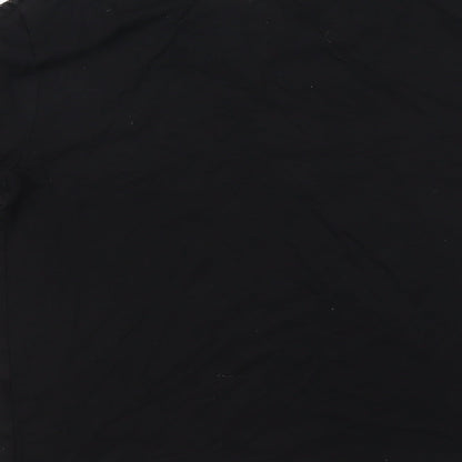 Womens UK Size 4 Topshop Black Basic T-Shirt