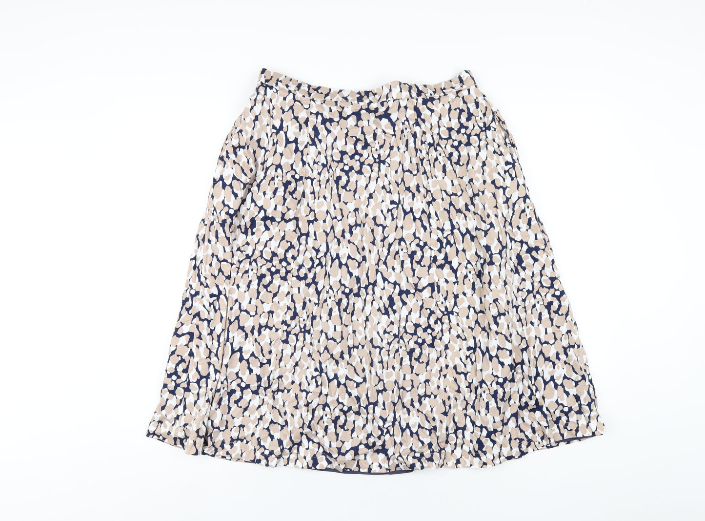 Country Casuals Womens Multicoloured Geometric Polyester A-Line Skirt Size 16