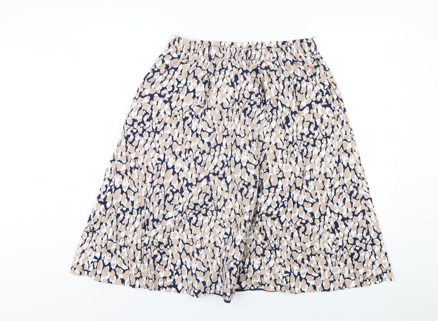 Country Casuals Womens Multicoloured Geometric Polyester A-Line Skirt Size 16