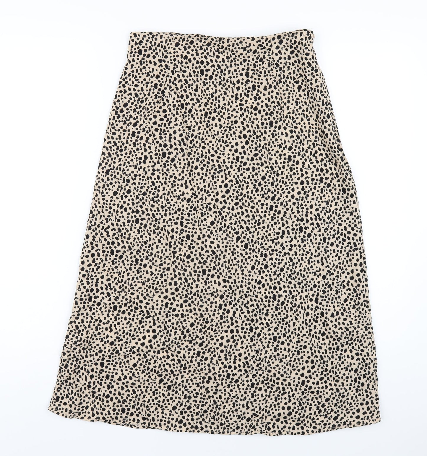 Nasty Gal Womens Beige Geometric Polyester A-Line Skirt Size 10 Zip