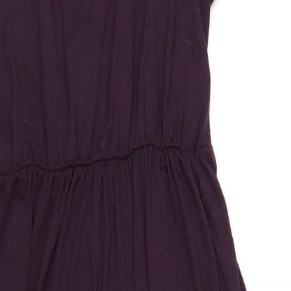 H&M Womens Purple Polyester Maxi Size M Round Neck Pullover