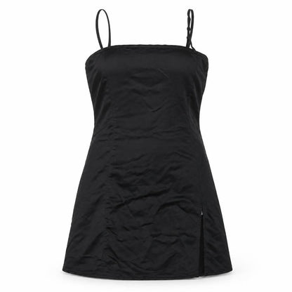 As You Womens Black Polyester Mini Size 10 Square Neck Zip