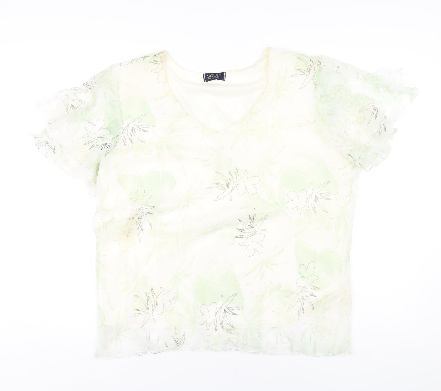 Womens UK Size 20 Soul Multicoloured Basic T-Shirt