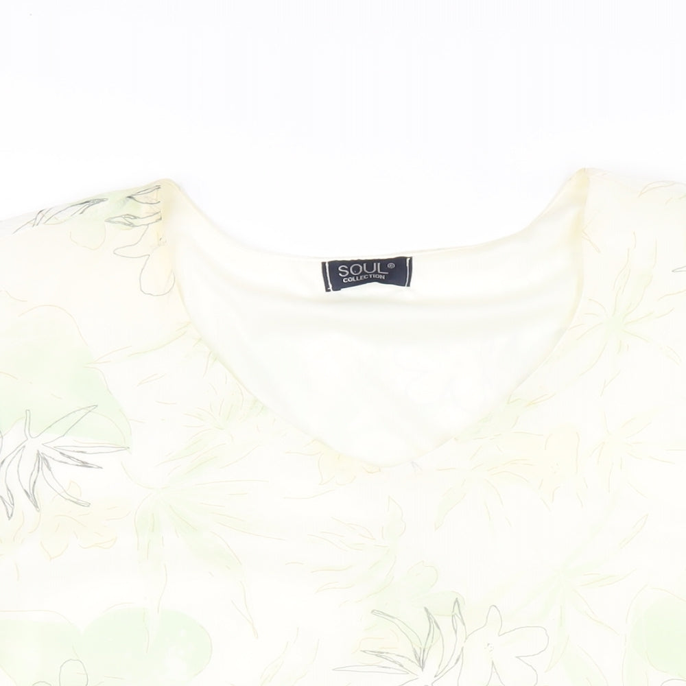 Womens UK Size 20 Soul Multicoloured Basic T-Shirt