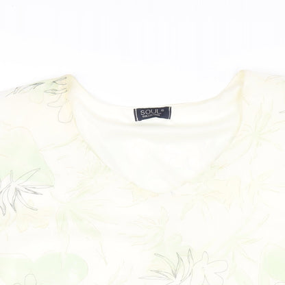 Womens UK Size 20 Soul Multicoloured Basic T-Shirt