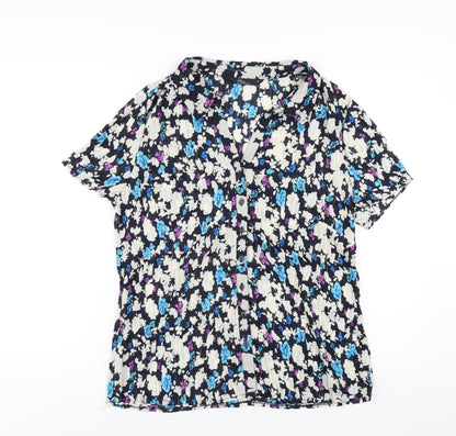Bonmarché Womens Multicoloured Floral Polyester Basic Button-Up Size 22 Collared