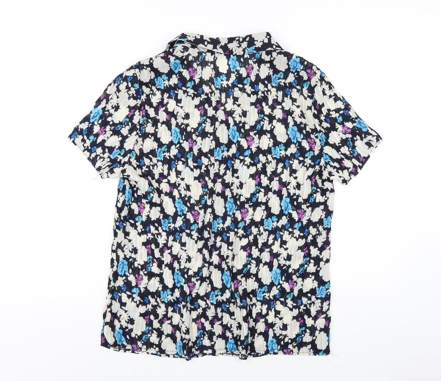 Bonmarché Womens Multicoloured Floral Polyester Basic Button-Up Size 22 Collared