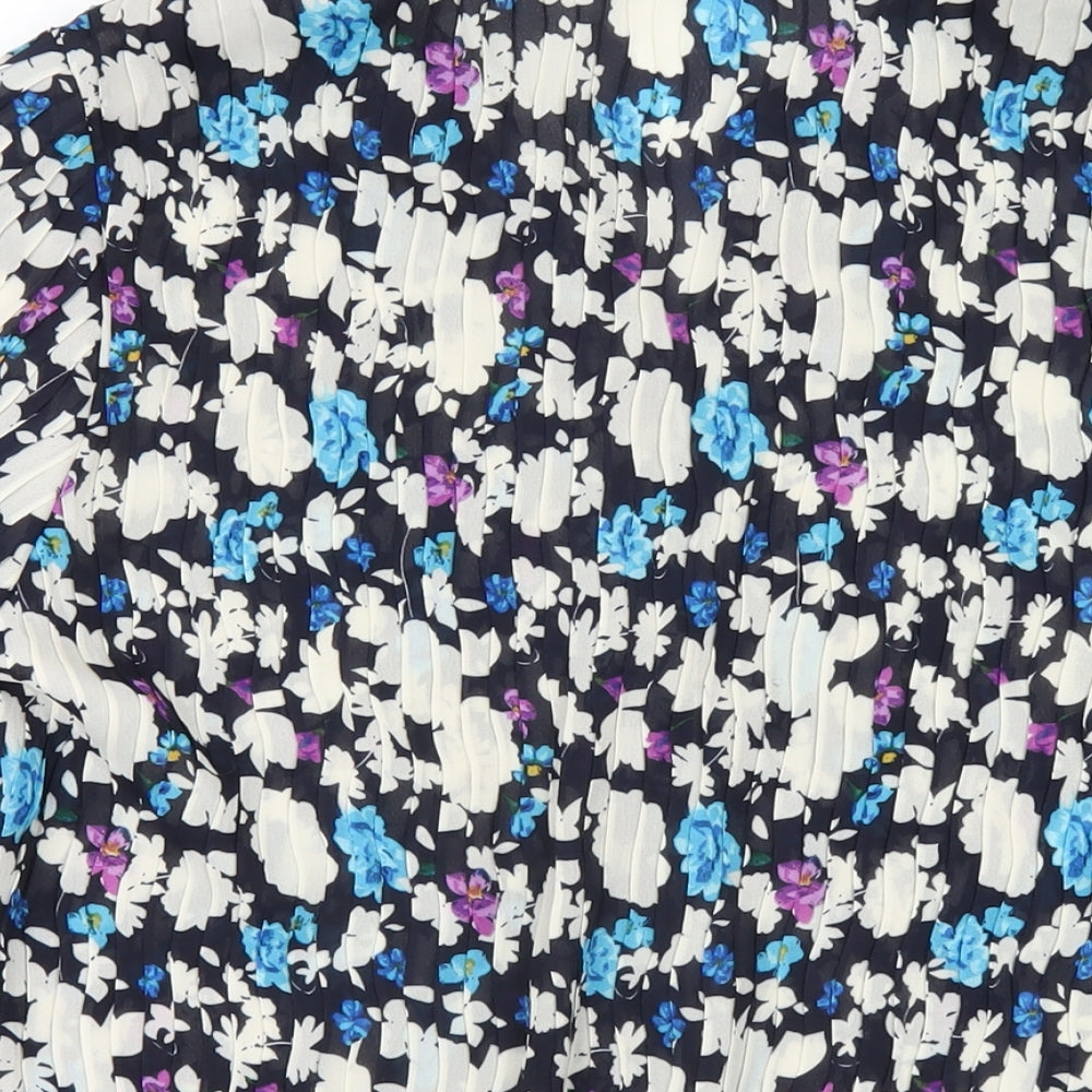 Bonmarché Womens Multicoloured Floral Polyester Basic Button-Up Size 22 Collared