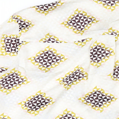 Autograph Womens Multicoloured Geometric Polyester Basic Button-Up Size 22 Collared