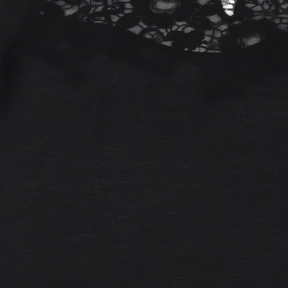Womens UK Size S Wallis Black Basic Blouse