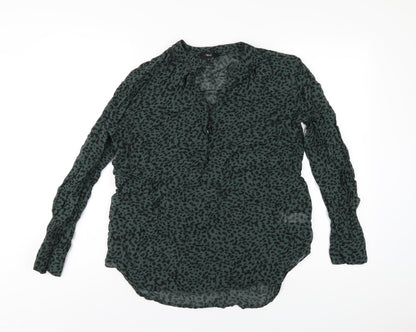 Womens UK Size 10 NEXT Green Basic Blouse
