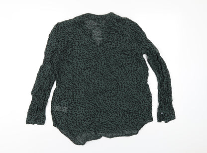 Womens UK Size 10 NEXT Green Basic Blouse