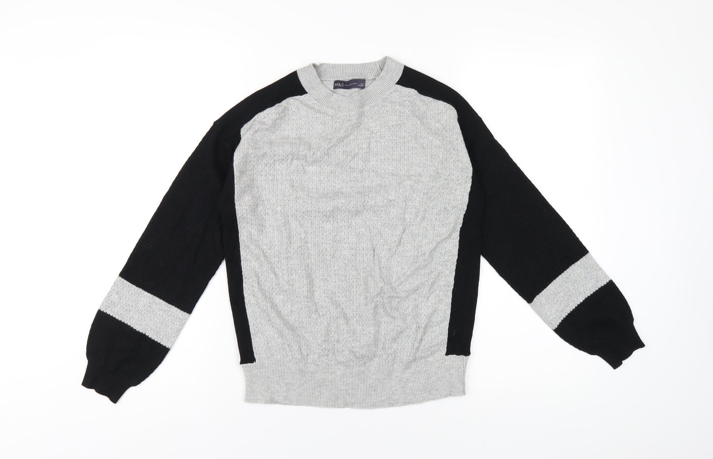 Womens UK Size S Marks and Spencer Grey Pullover Jumper