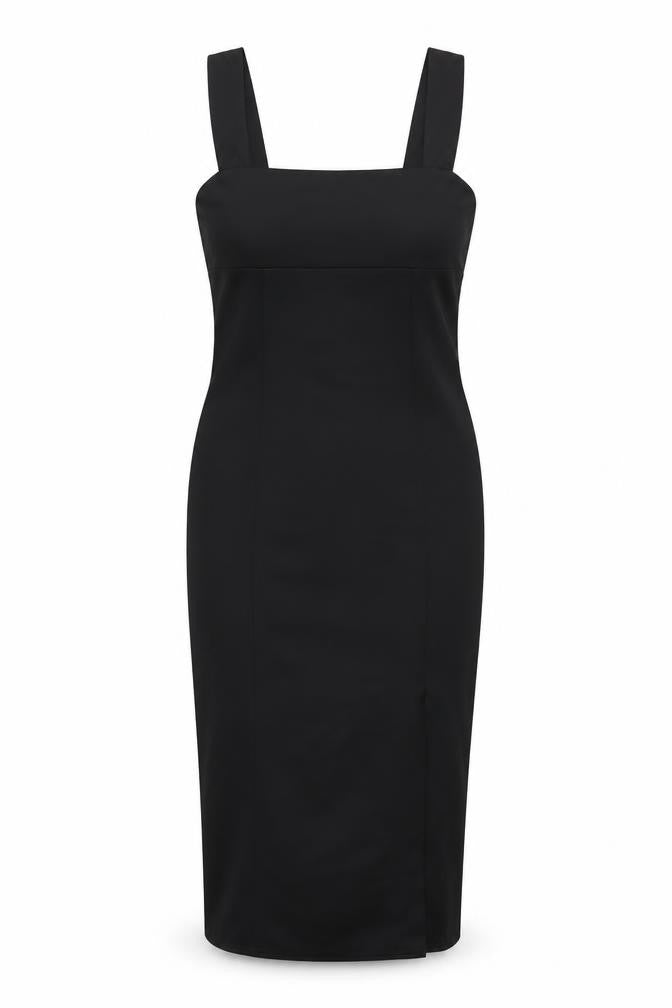 ASOS Womens Black Polyester Bodycon Size 12 Square Neck Pullover