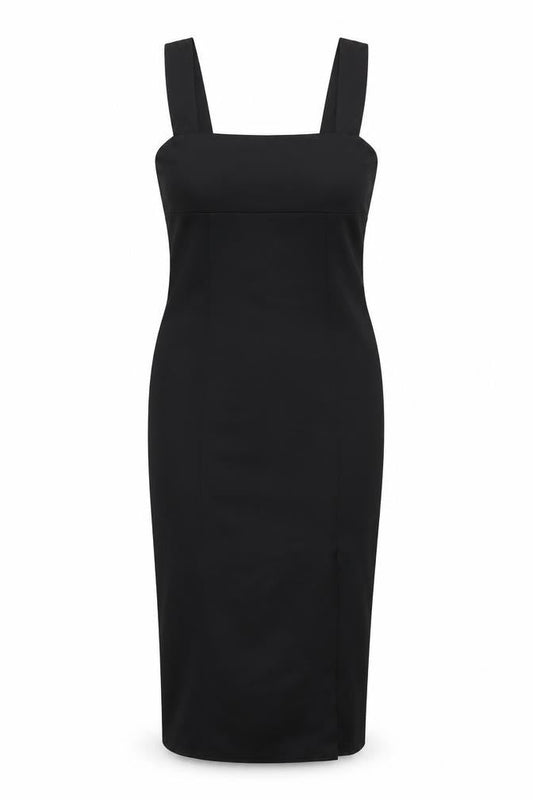 ASOS Womens Black Polyester Bodycon Size 12 Square Neck Pullover