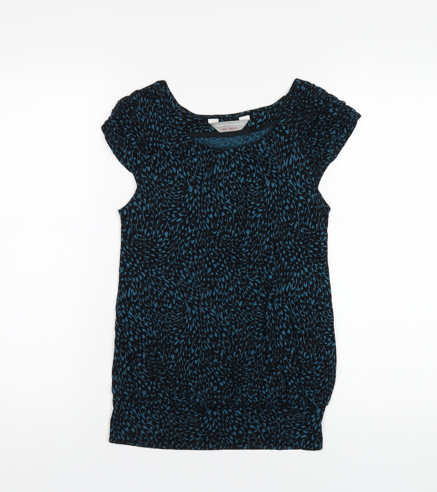 Womens UK Size 8 Dorothy Perkins Blue Basic T-Shirt