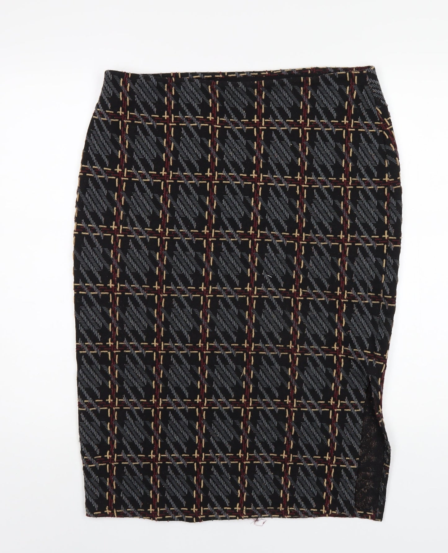 marksand Womens Multicoloured Geometric Polyester Straight & Pencil Skirt Size 14